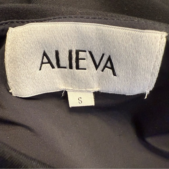 Alieva Dasha One Shoulder Black Bodycon Dress Asymmetrical Small - Picture 3 of 12